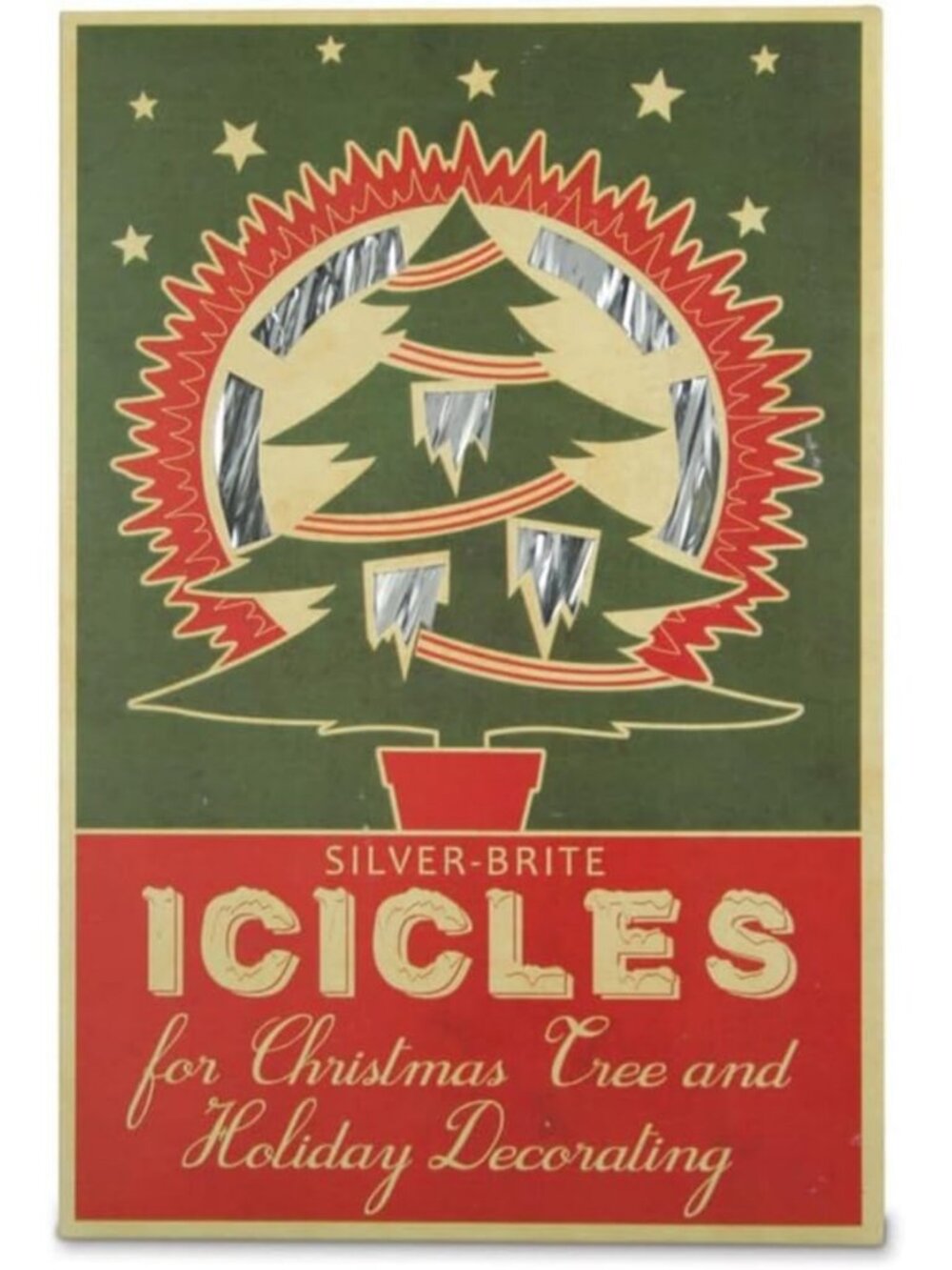 Vintage Christmas Silver Tinsel Icicles - Festive Holiday Decor, Large Size